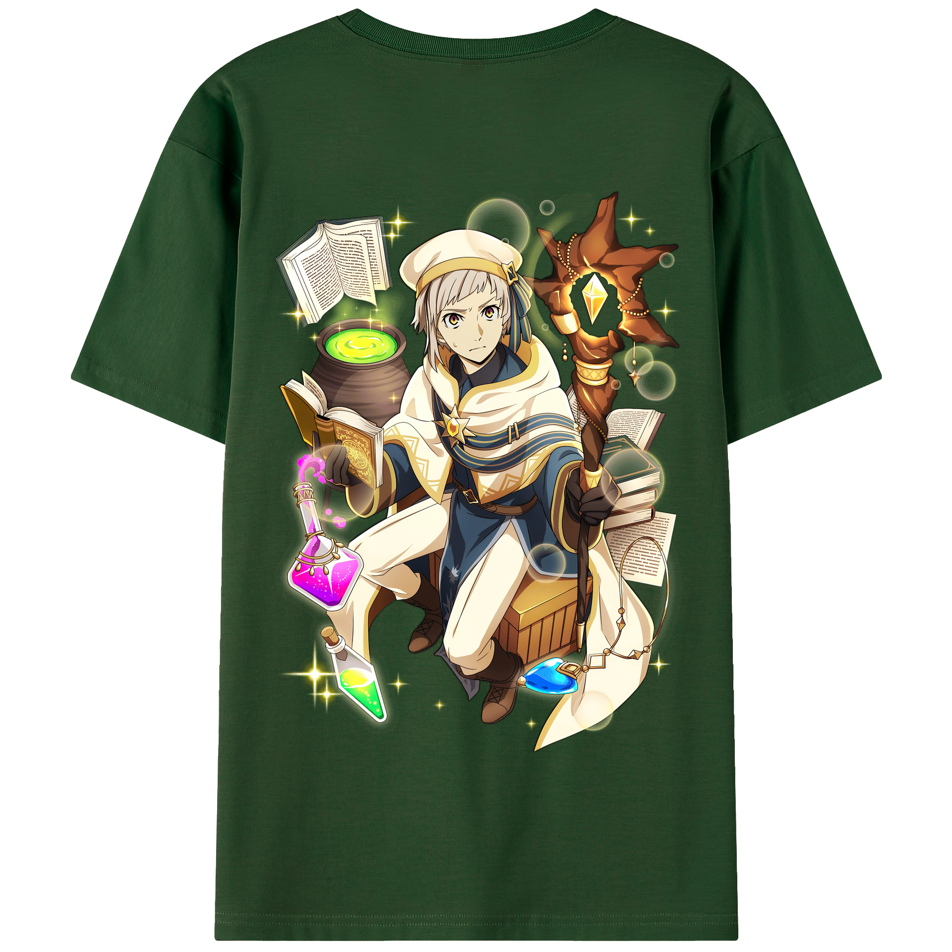 （画像用） 文豪ストレイドッグス Bungo Stray Dogs 綿100％半袖Tシャツ（背面プリント）